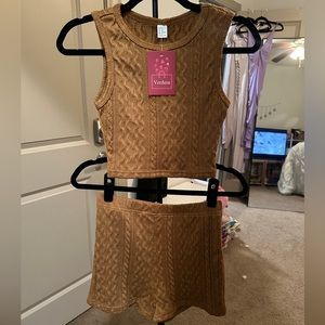 NWT Verdusa two piece knit set size XS